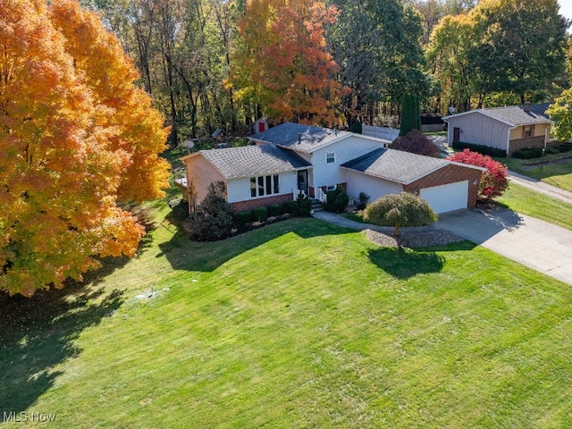 birds eye view of property