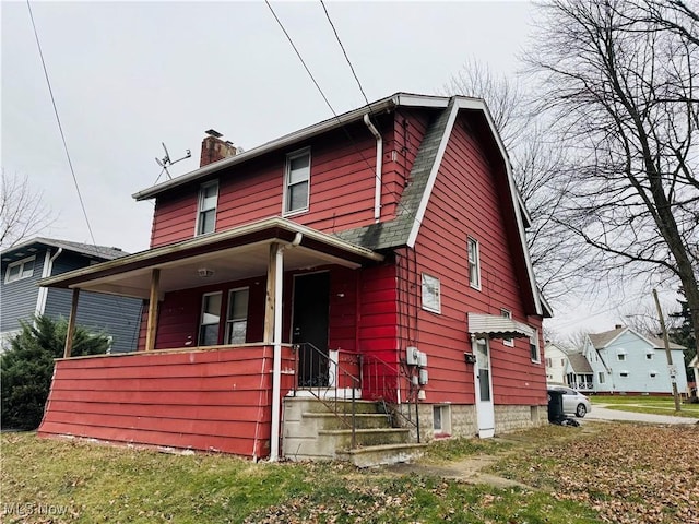 view of front of home