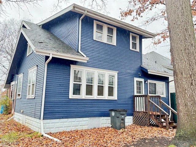 view of rear view of property