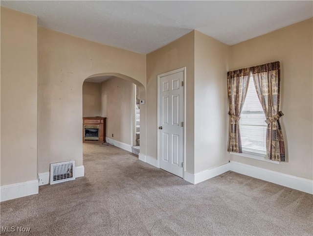 view of carpeted empty room