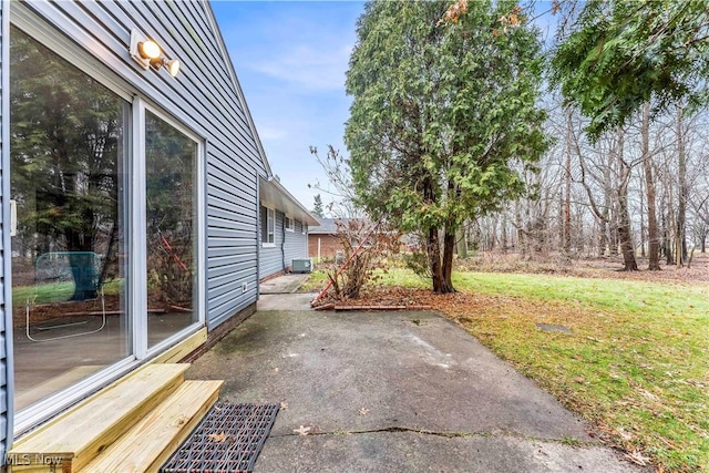 view of yard featuring a patio area