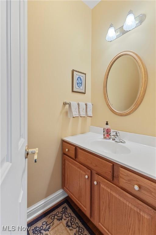 bathroom featuring vanity