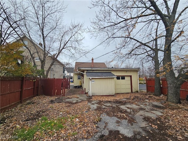 view of rear view of property