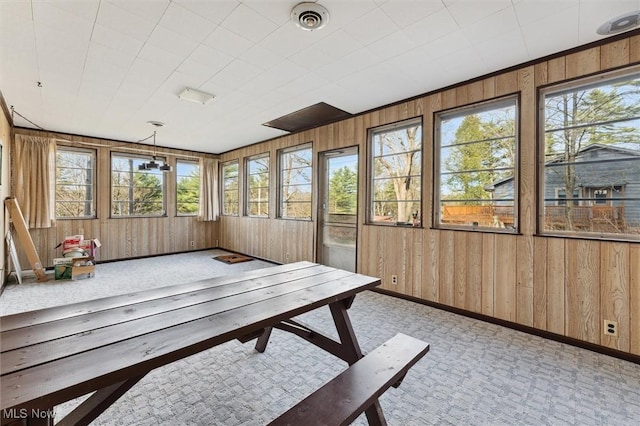 sunroom with a wealth of natural light