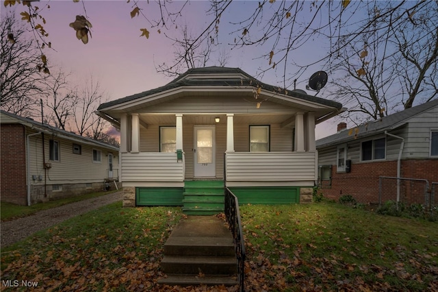 bungalow with a porch