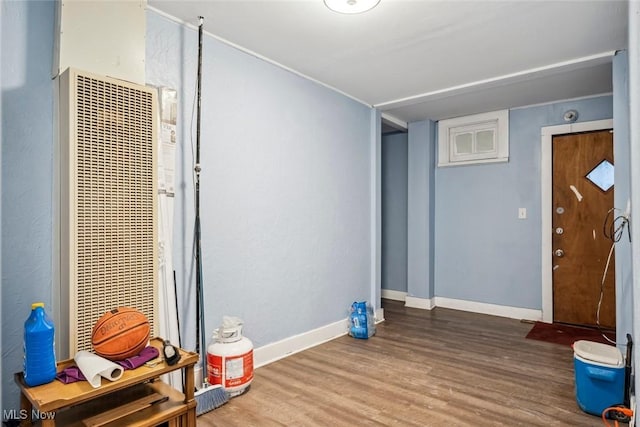 interior space featuring hardwood / wood-style flooring