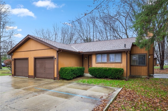 ranch-style house with a garage