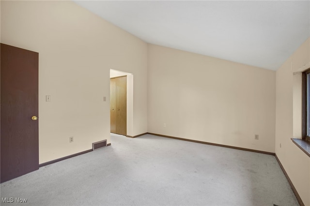 empty room with light carpet