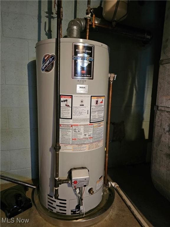 utilities with gas water heater