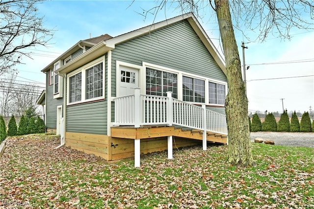 view of rear view of house