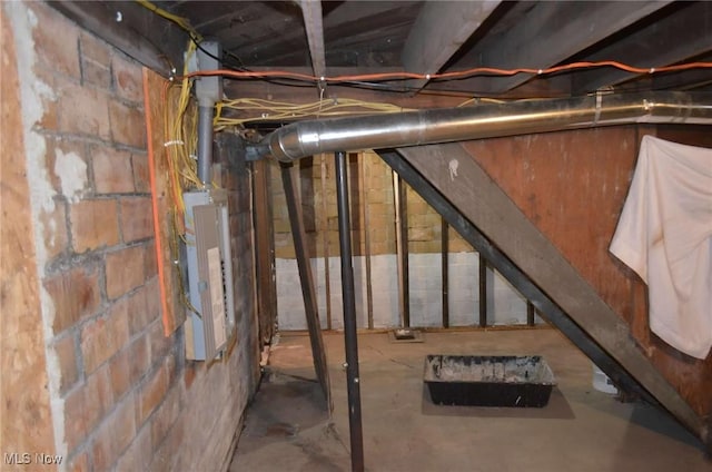 view of basement