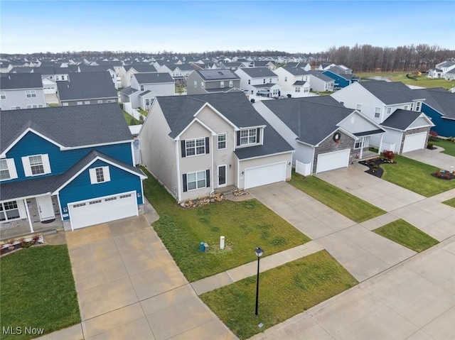 birds eye view of property featuring a residential view