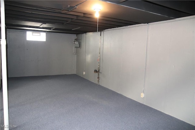 view of basement