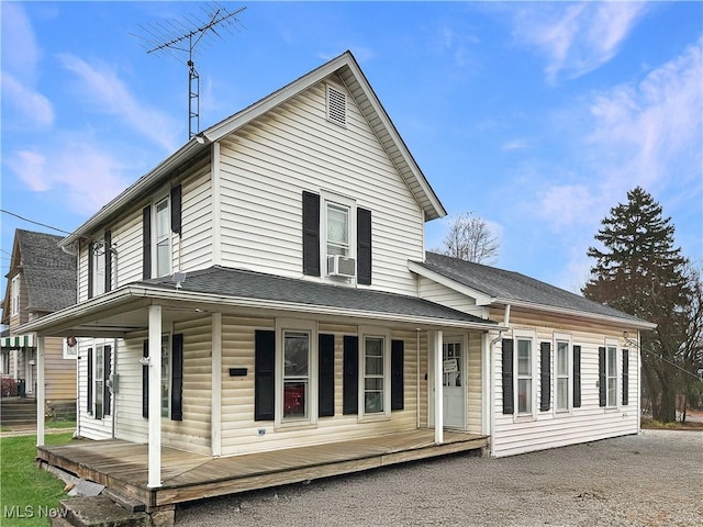 view of front of house with a porch