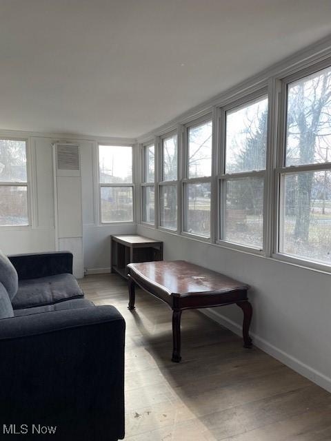 view of sunroom