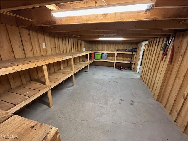 view of storage room