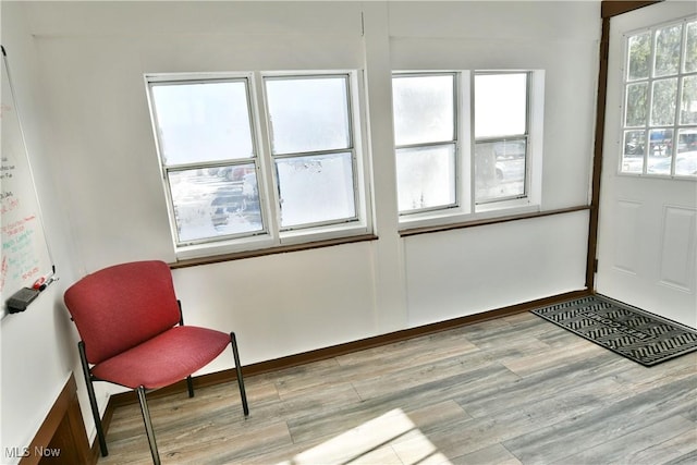 interior space featuring light hardwood / wood-style floors