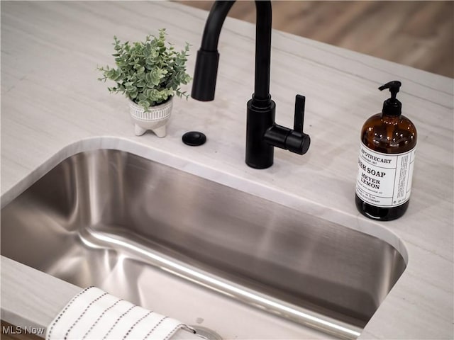 interior details with sink