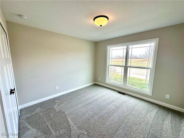 unfurnished room with carpet flooring