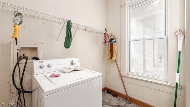 washroom featuring washer / clothes dryer