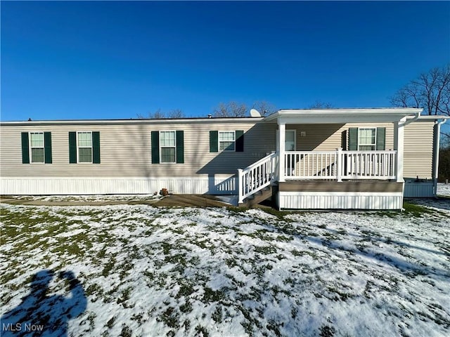 view of manufactured / mobile home