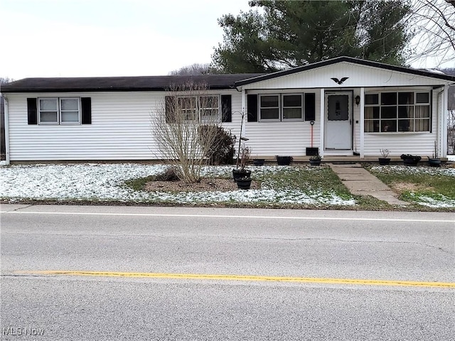 view of manufactured / mobile home