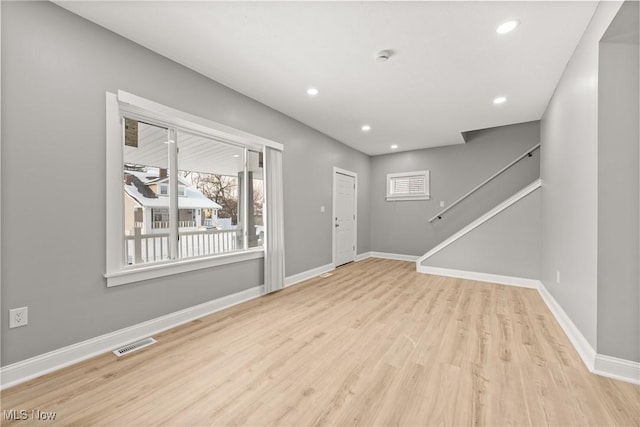 entryway with light wood-type flooring