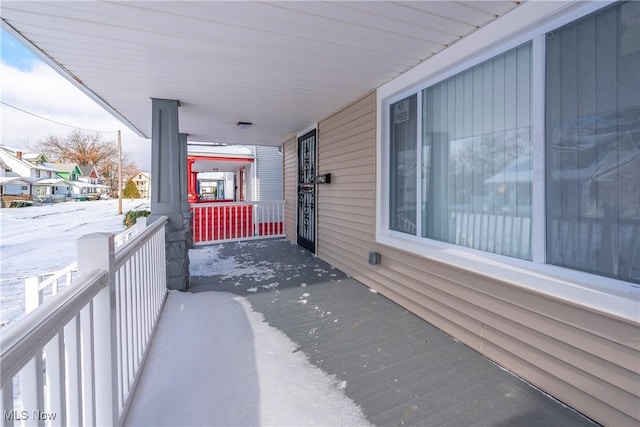 view of patio / terrace featuring covered porch