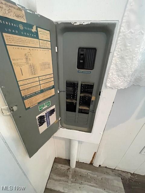 utility room with electric panel