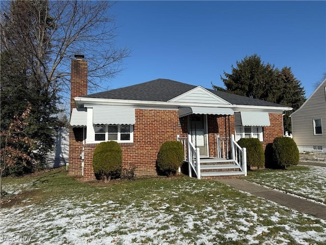 bungalow with a lawn