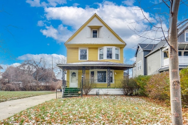 victorian home with covered porch