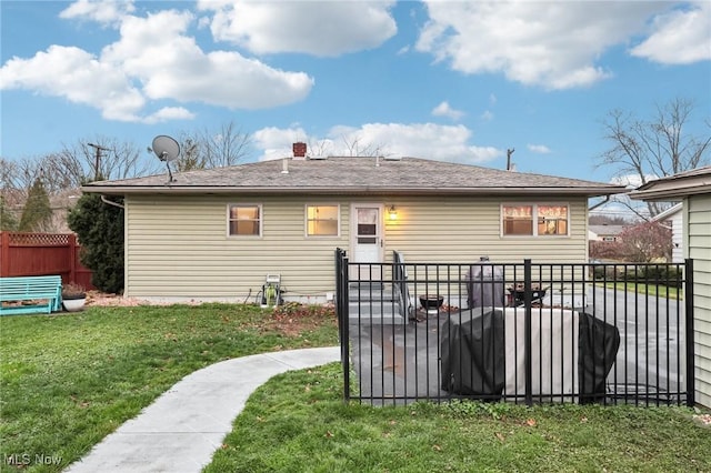 1503 Difford Dr, Niles, OH 44446 - back of property with a chimney