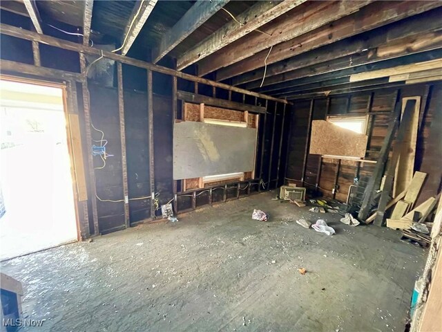 view of basement