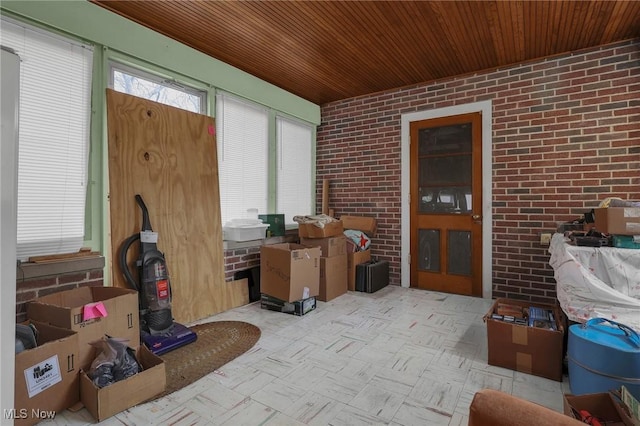1956 Bluff Ave, Columbus, OH 43212 - sunroom with wooden ceiling