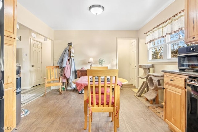 interior space featuring light wood-type flooring