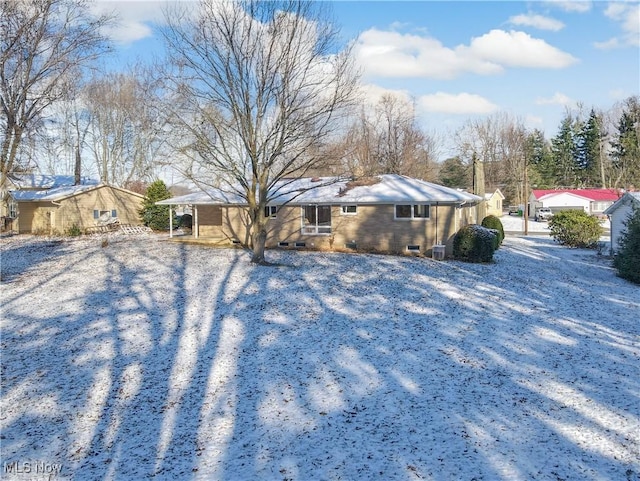 view of ranch-style home