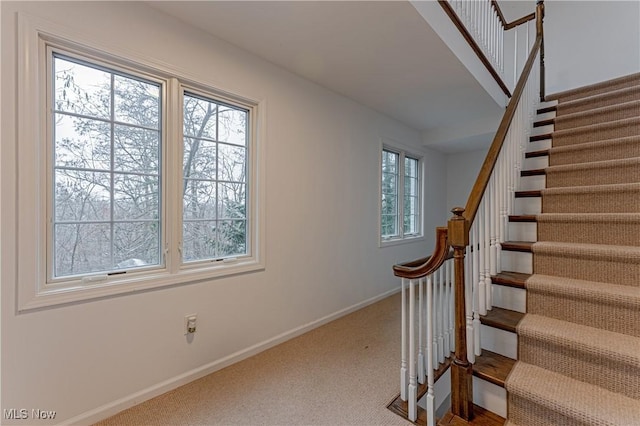 stairs with carpet