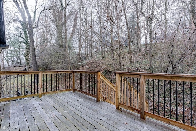 view of wooden terrace