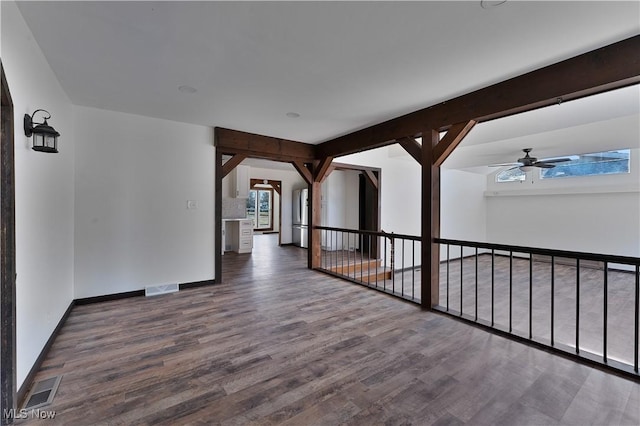 interior space featuring hardwood / wood-style flooring