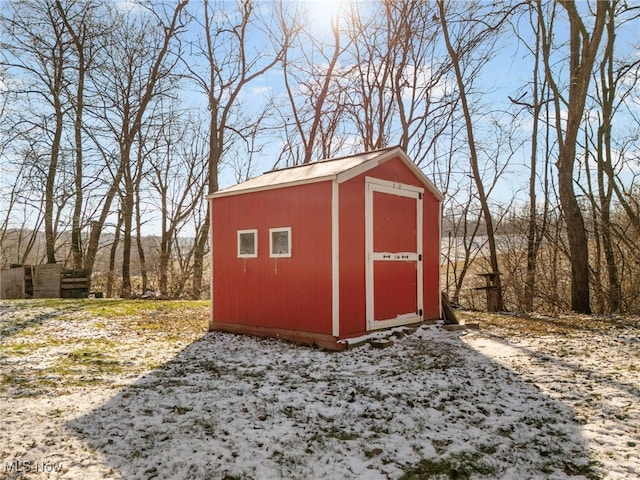 view of outdoor structure