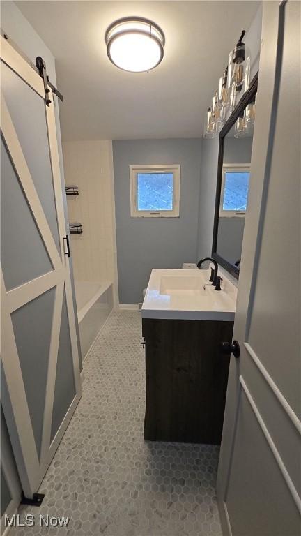 bathroom with vanity