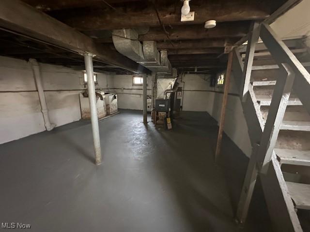 view of basement