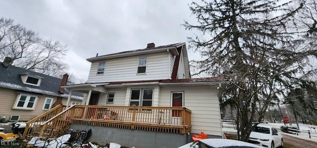 view of rear view of property