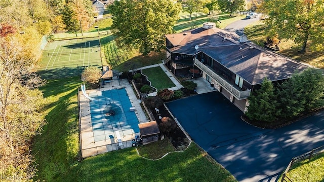 birds eye view of property