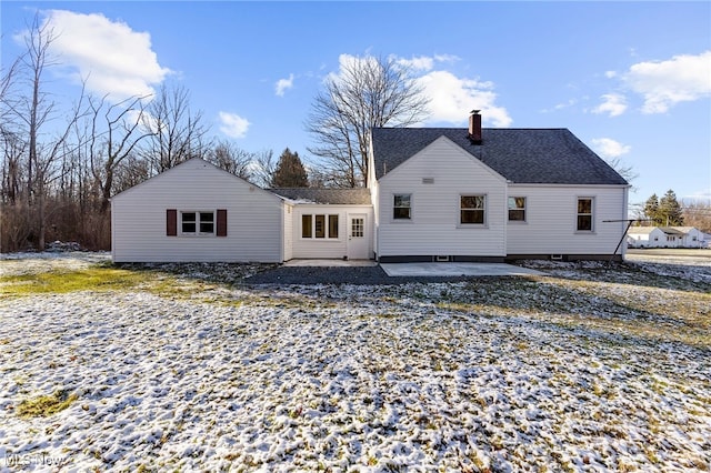 rear view of house with a patio area