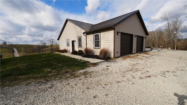 view of home's exterior featuring a garage