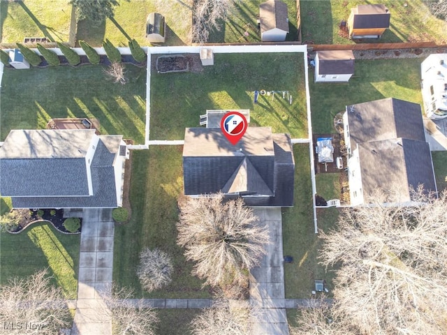 birds eye view of property