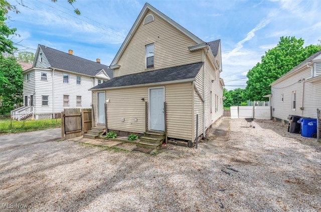 view of rear view of house