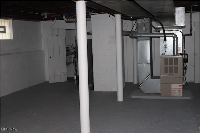 view of basement