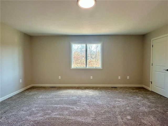 view of carpeted empty room